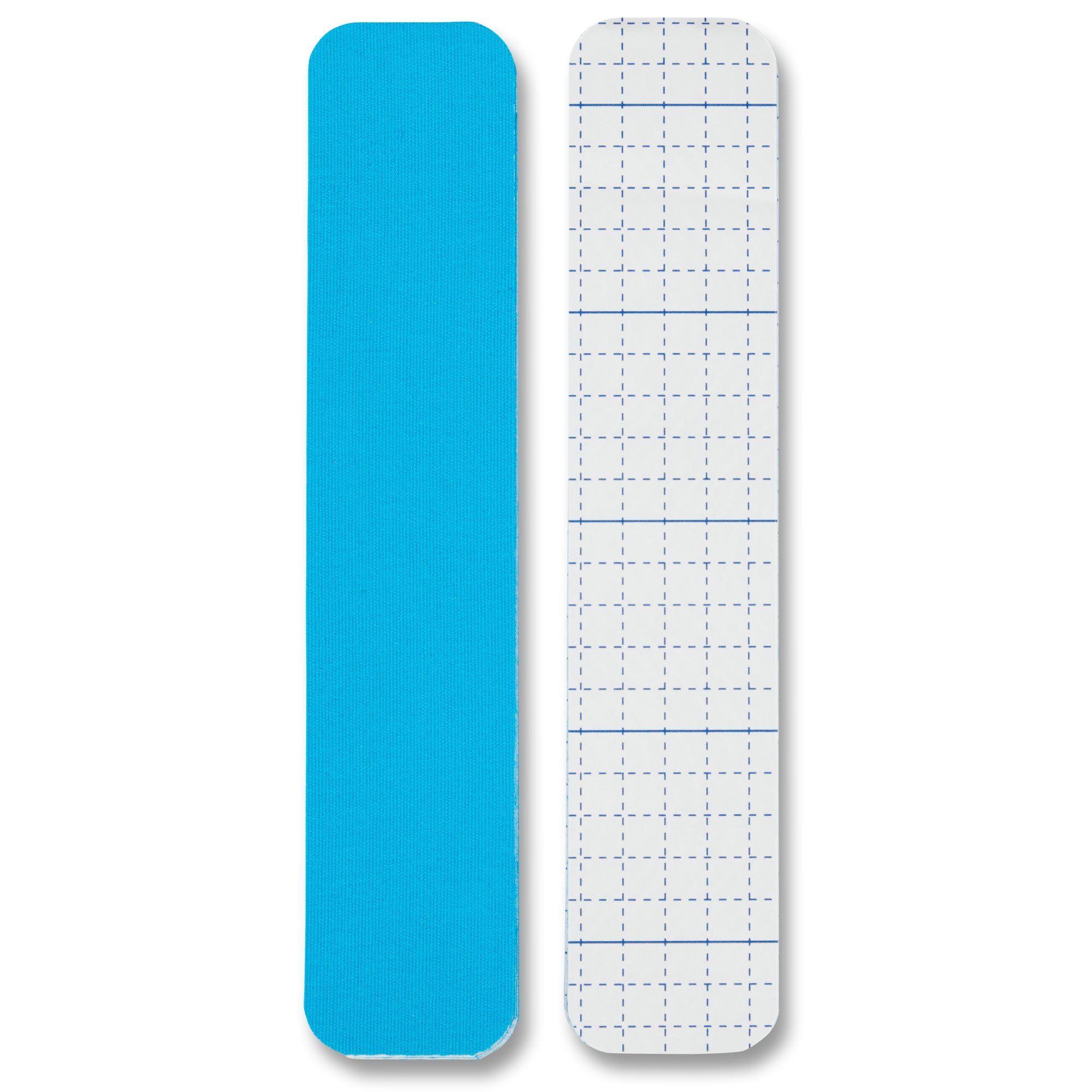 Gladiator Sports Kinesiotape Streifen Hellblau oben und unten
