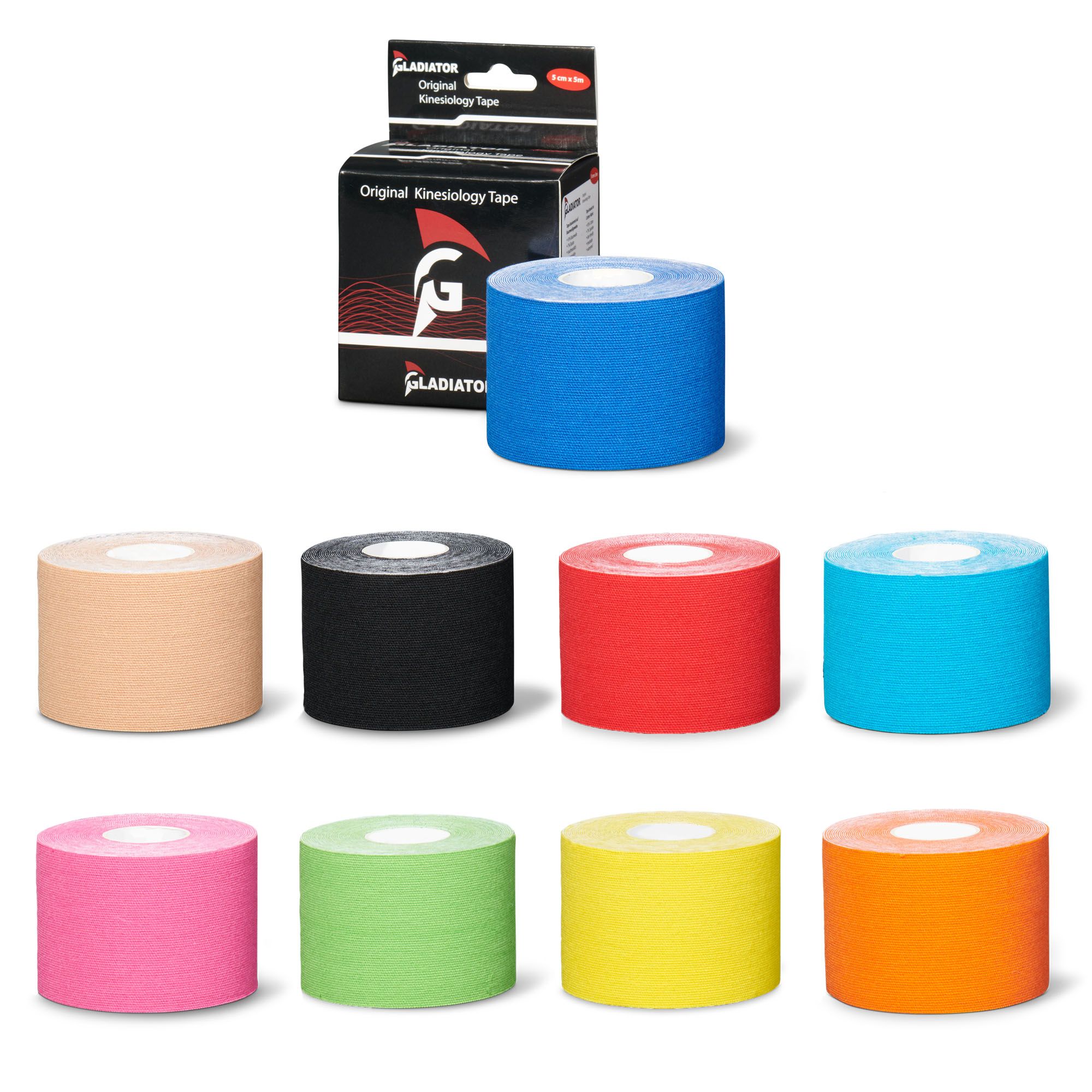 Gladiator Sports Heuschnupfen Kinesiotape alle Farben angezeigt