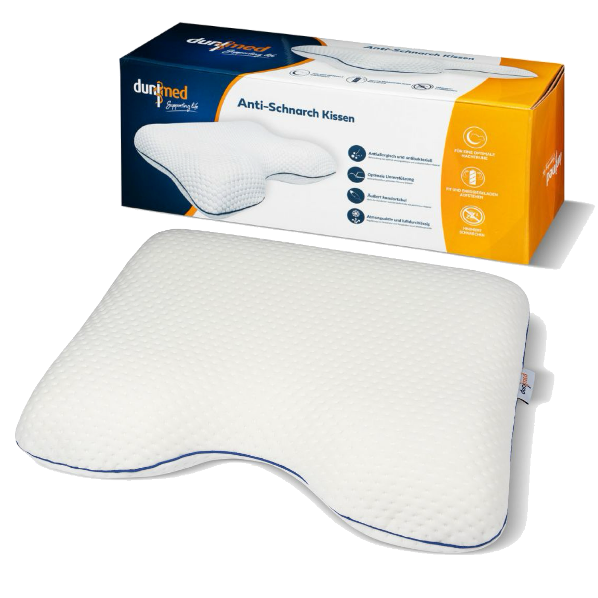 Dunimed Anti-Schnarch-Kissen mit Verpackung