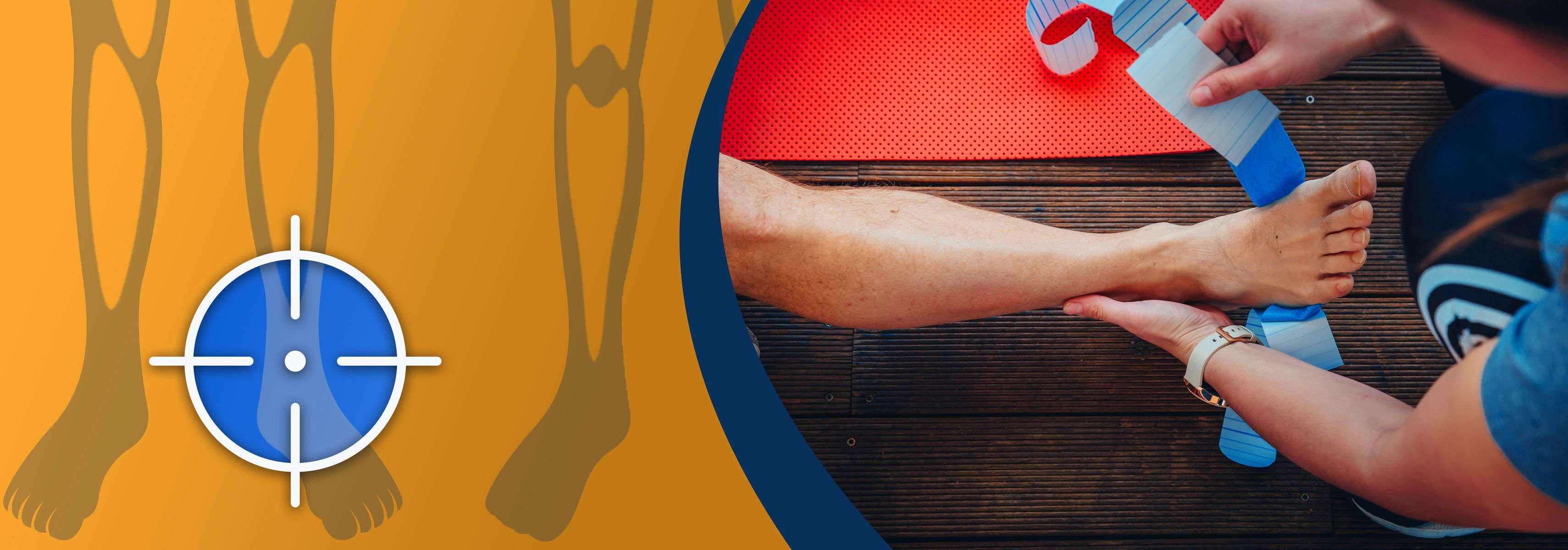 How should I tape my foot with heel spur