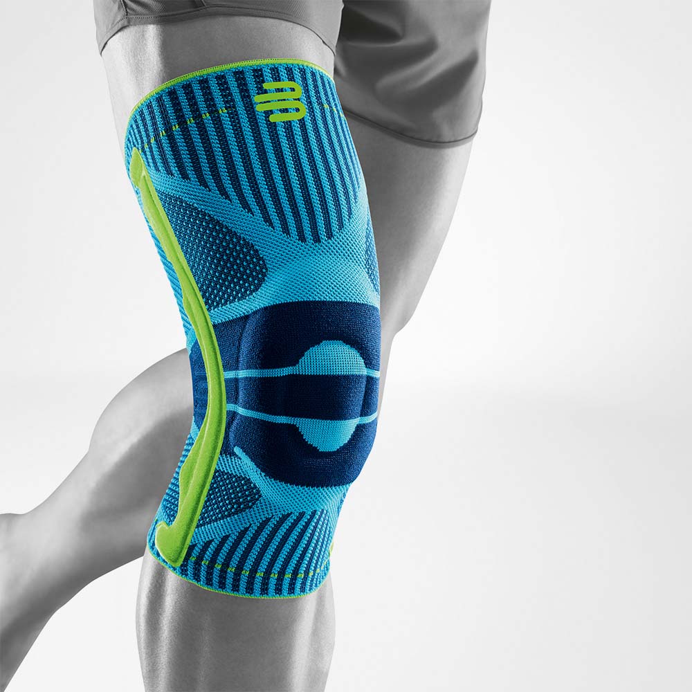 Bauerfeind Sports Kniebandage in Riviera Blau ungetragen