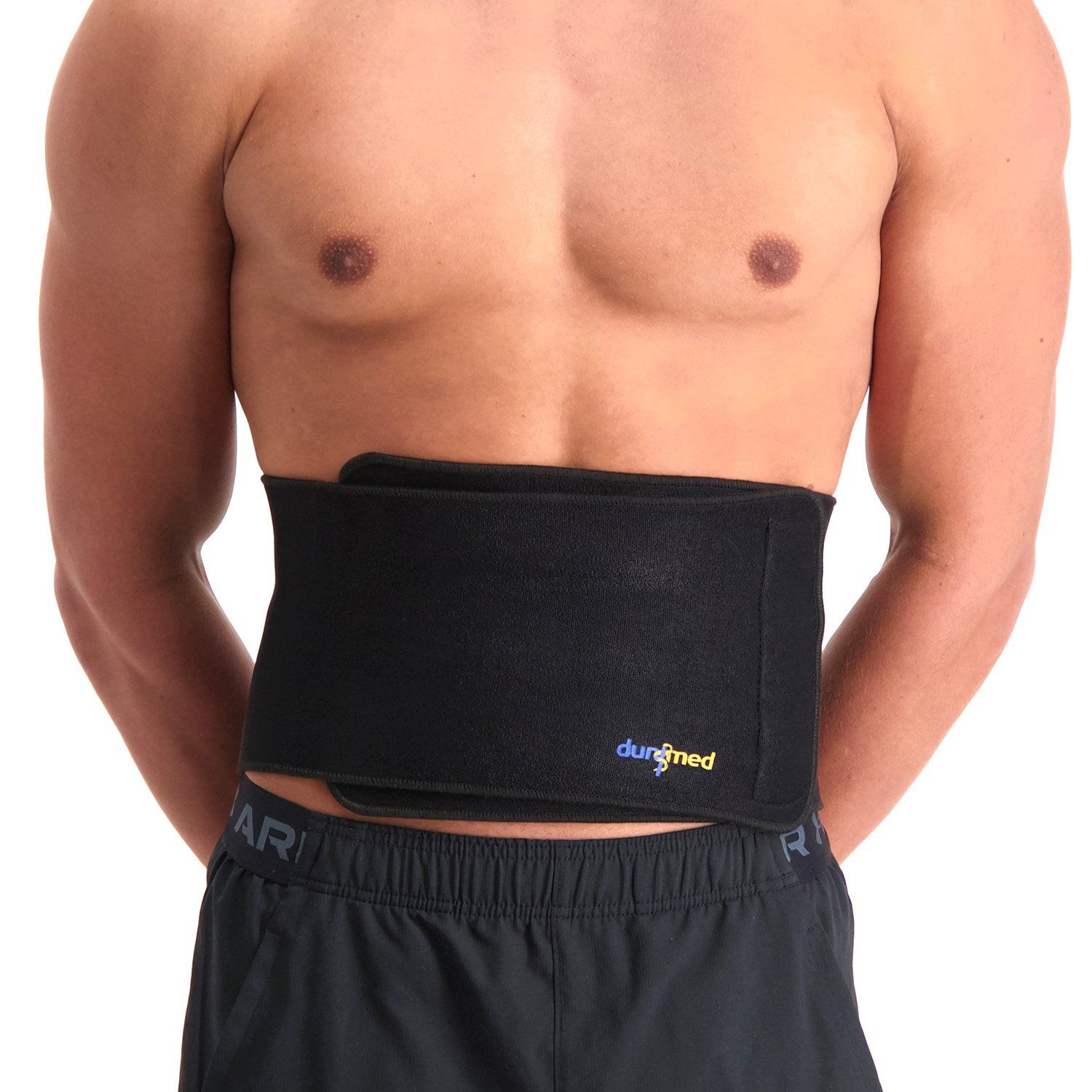 Model wearing the Dunimed Back Support - without Busks pictured from the front