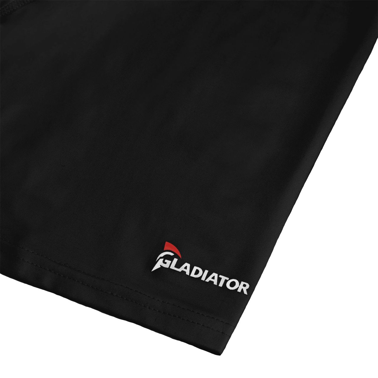 Gladiator Sports Kompressionsshorts schwarz Beinöffnung und Logo