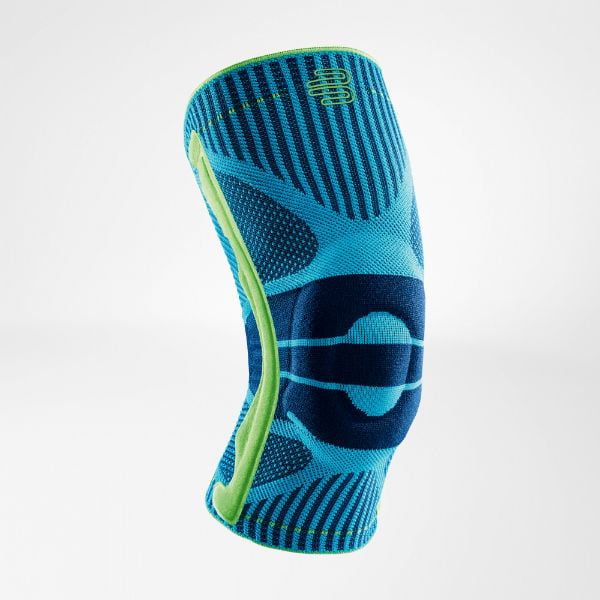 Bauerfeind Sports Kniebandage in Riviera Blau ungetragen