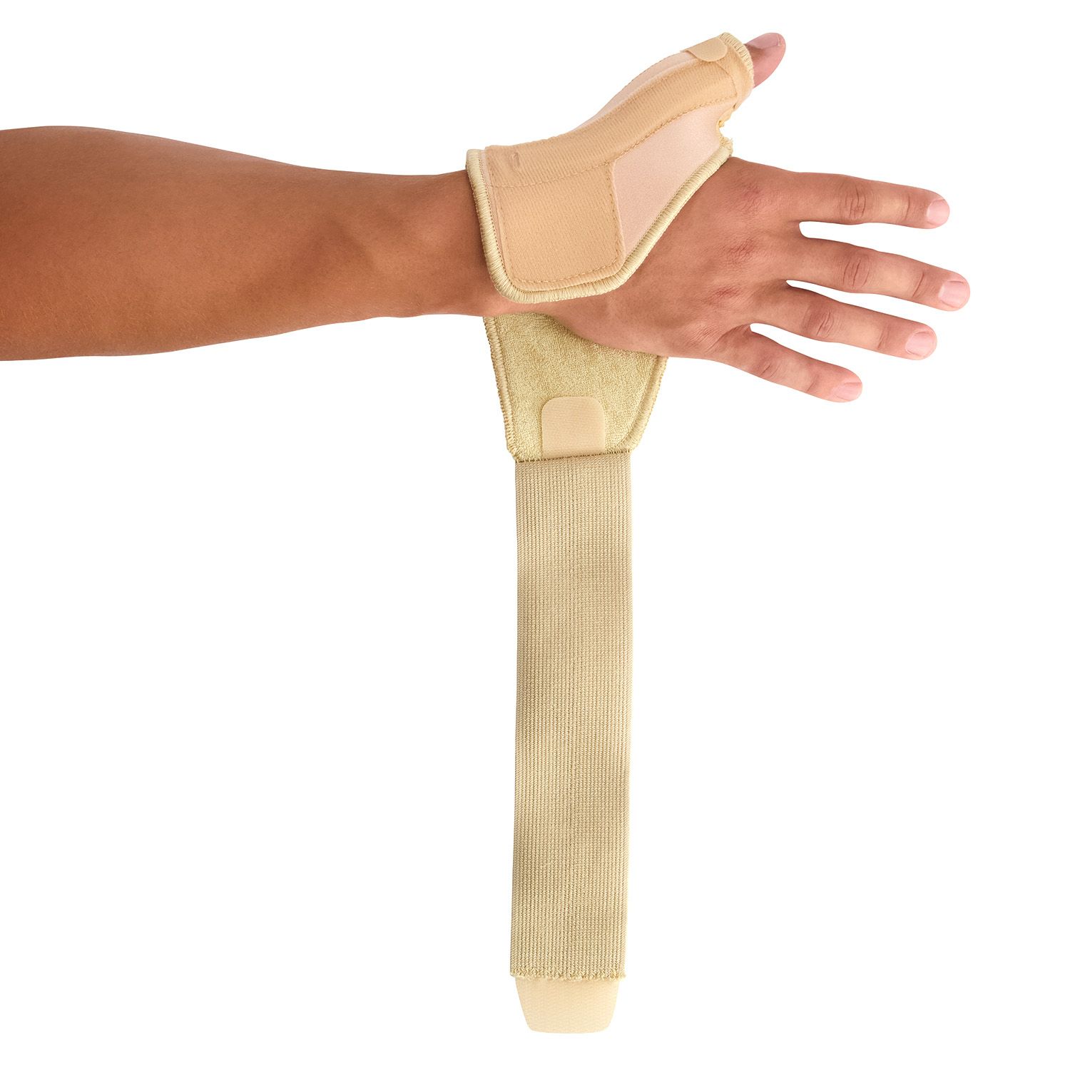 Dunimed Daumenbandage / Handgelenkbandage Beige mit losem Klettverschluss