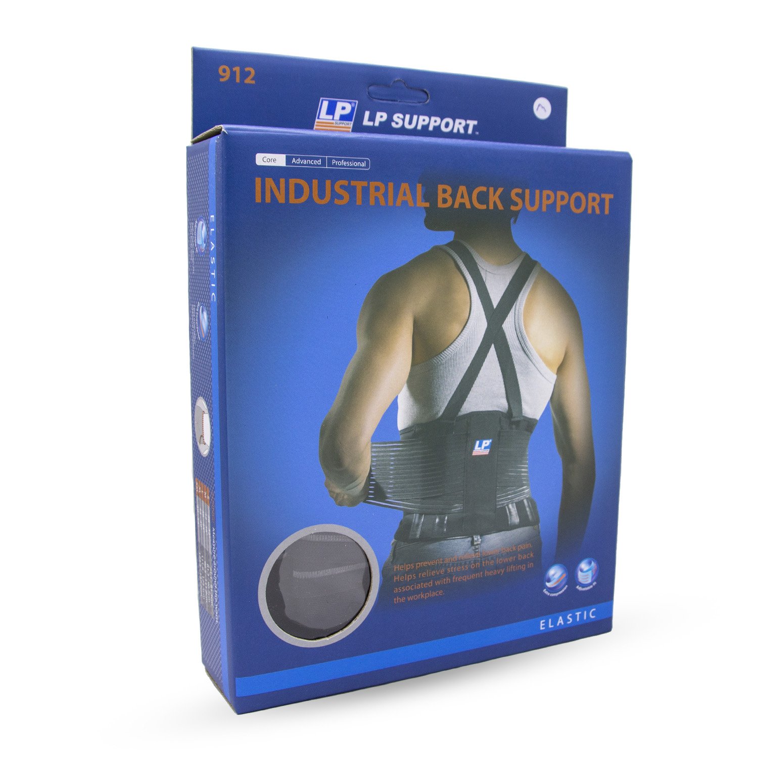 LP Support Industrielle Rückenbandage mit Trägern Verpackung