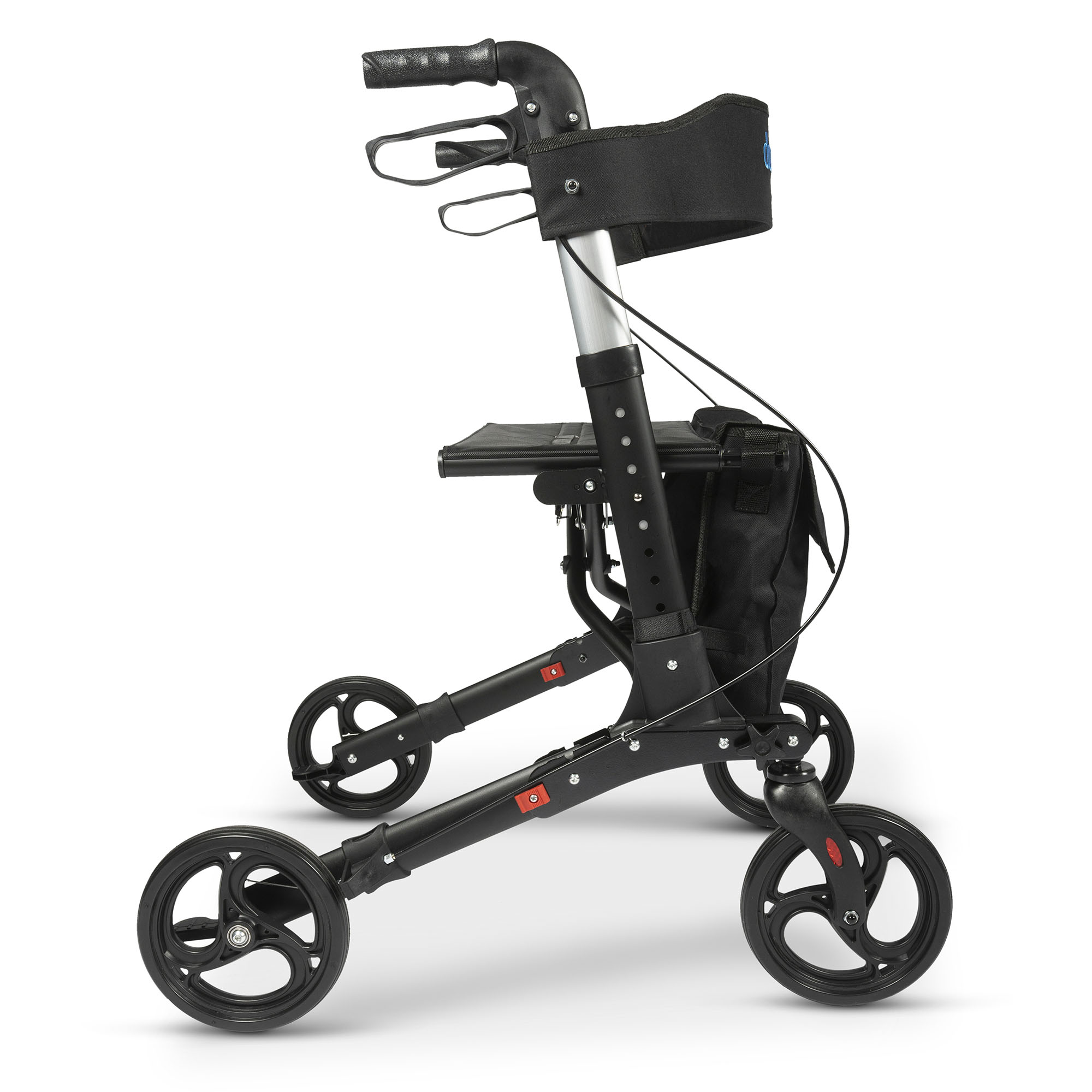 Side view of the Dunimed Premium Lightweight Rollator