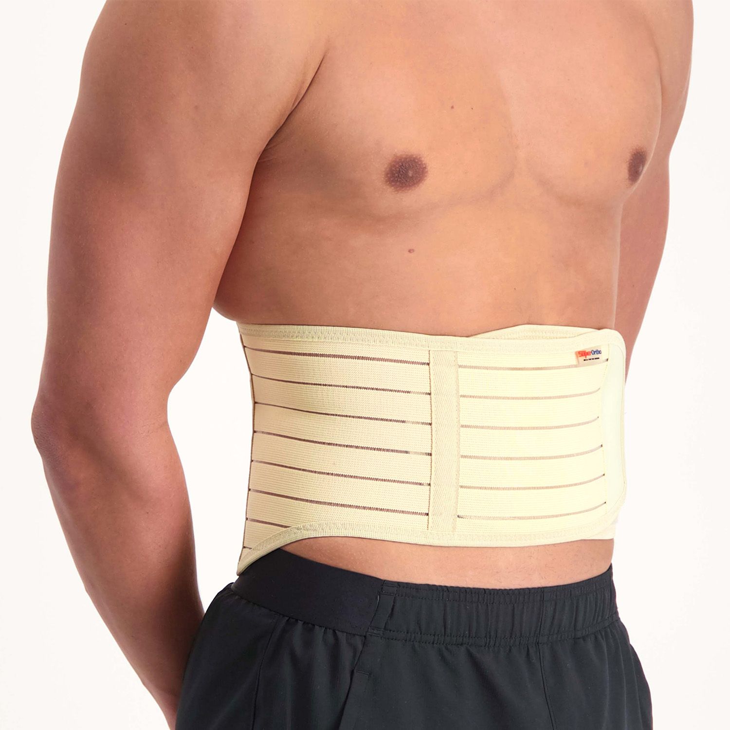 Side view of model wearing the Super Ortho Ceramic Magnetic - Magnetic Back Support