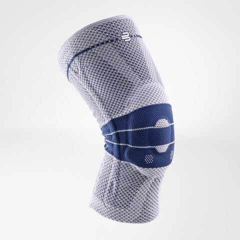 Die Bauerfeind GenuTrain Kniebandage ungetragen