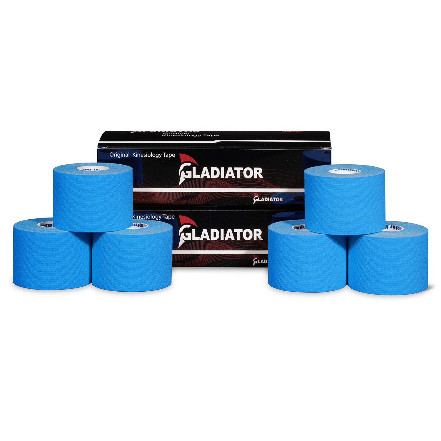 gladiator sports kinesiology tape six rolls blue