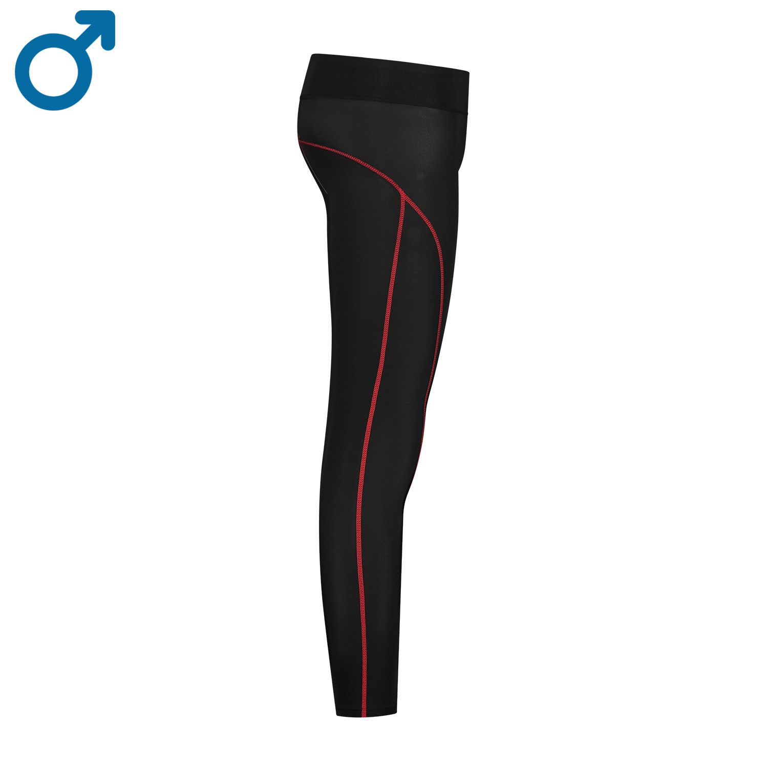 Side view of the Gladiator Sports Compression Tights Long for Men
