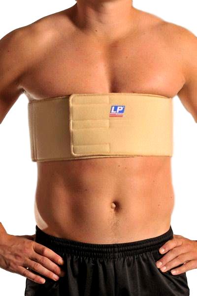 Front view of the LP Support Rib Support worn by male