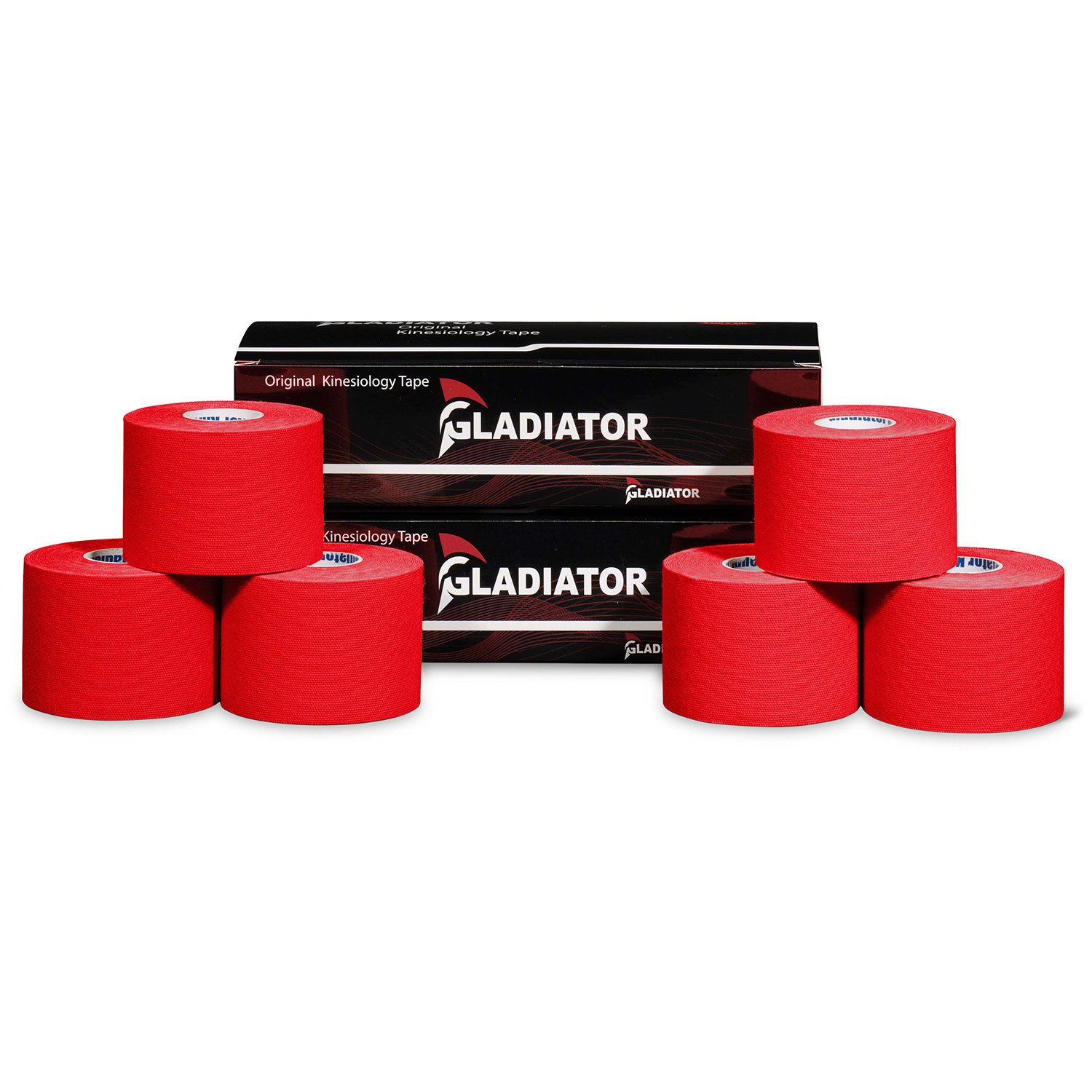 gladiator sports kinesiology tape six rolls red