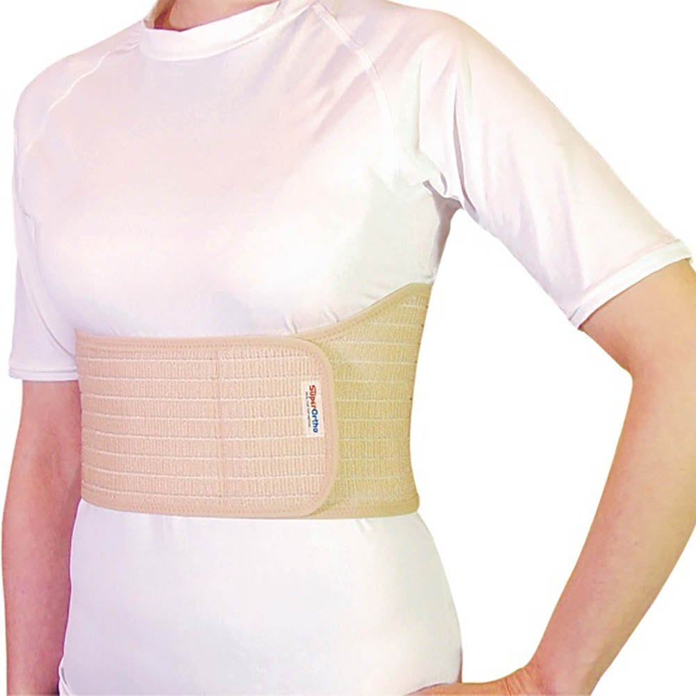 Side view of model wearing the Super Ortho Rib Brace - Torso Bandage