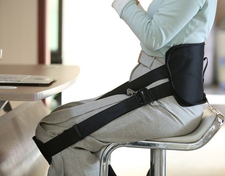 Nahaufname des Dunimed Back-Up Ergonomische Rückenstütze