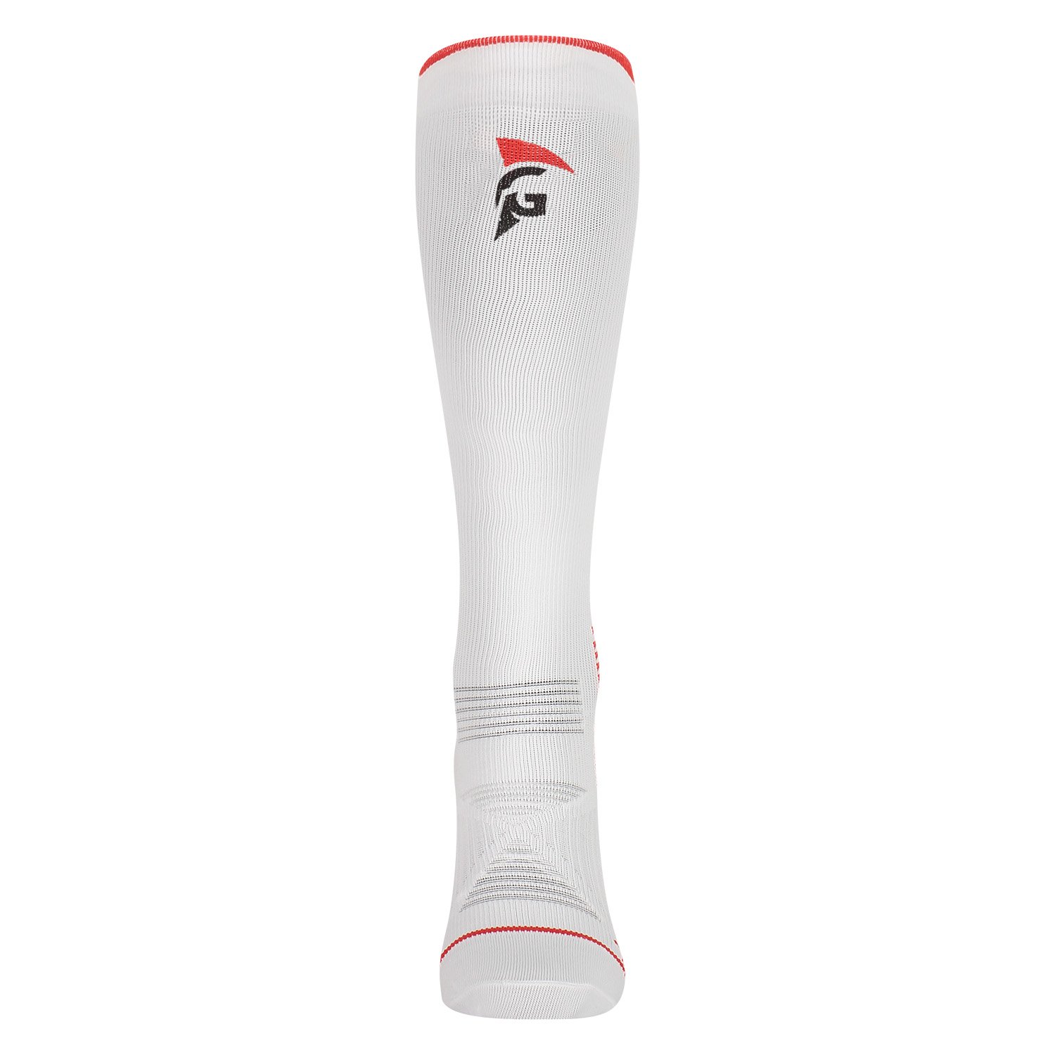 Front view of the Gladiator Sports Compression Stockings in White