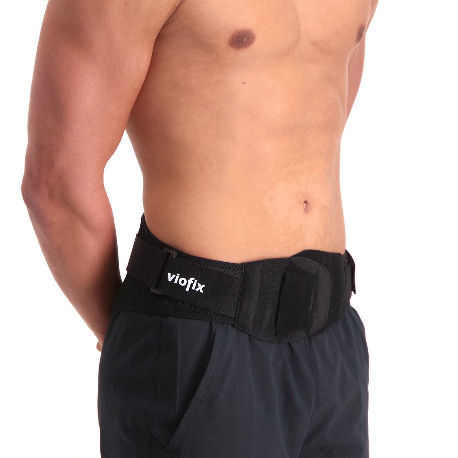 Side view of model wearing the Viofix Lower Back Support - Pelvic Belt