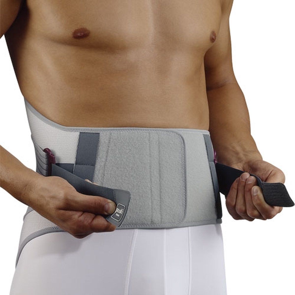 Push Med Rückenbandage anziehen