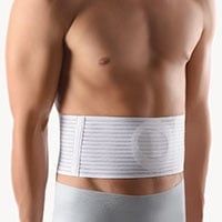 The GM Medical Umbilical Hernia Belt worn by male model