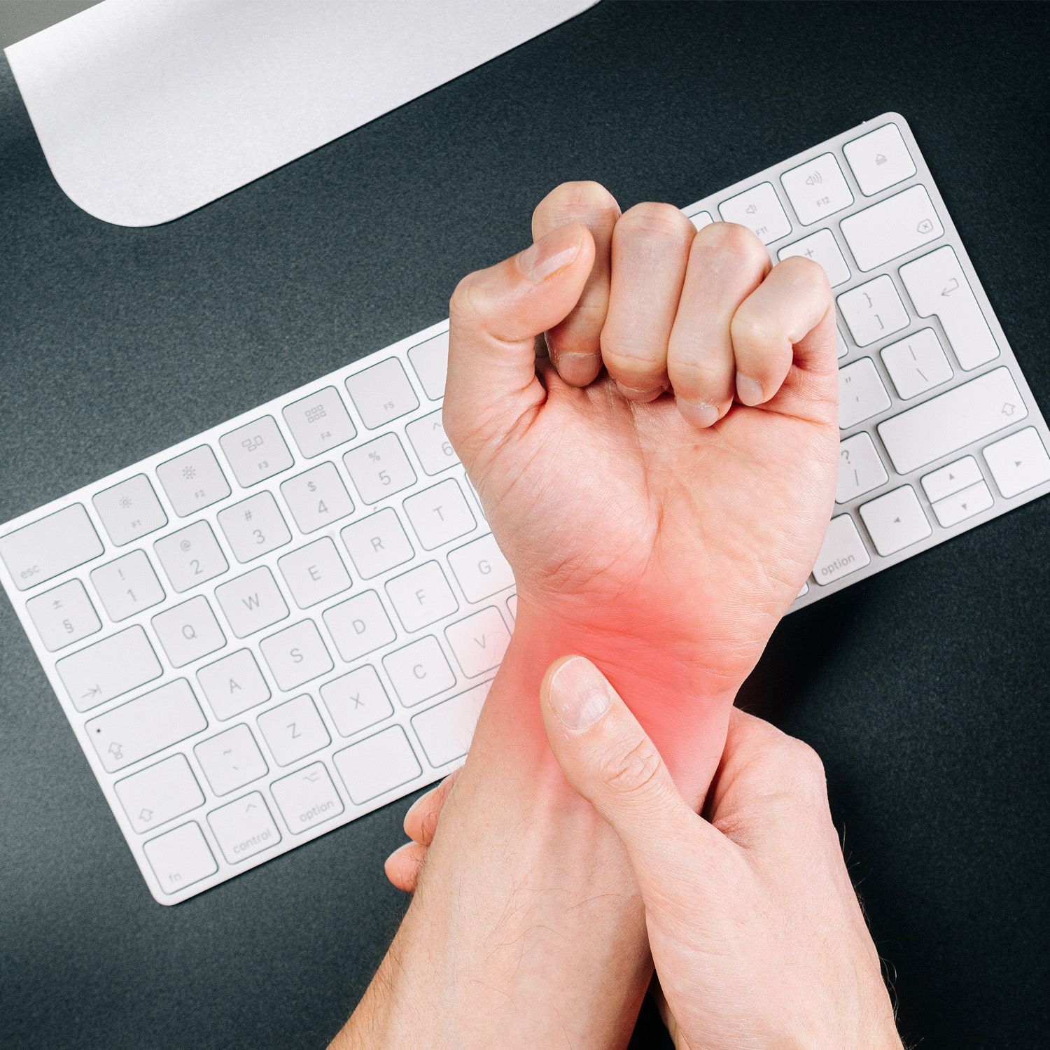 Dunimed Ergonomischer Handauflage Tastatur im Einsatz