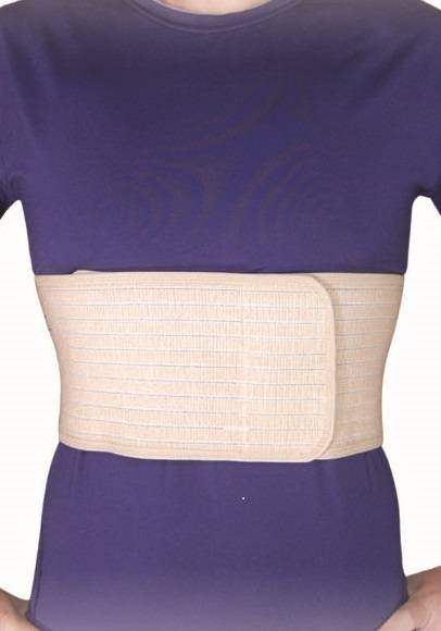 Front view of model wearing the Super Ortho Rib Brace - Torso Bandage