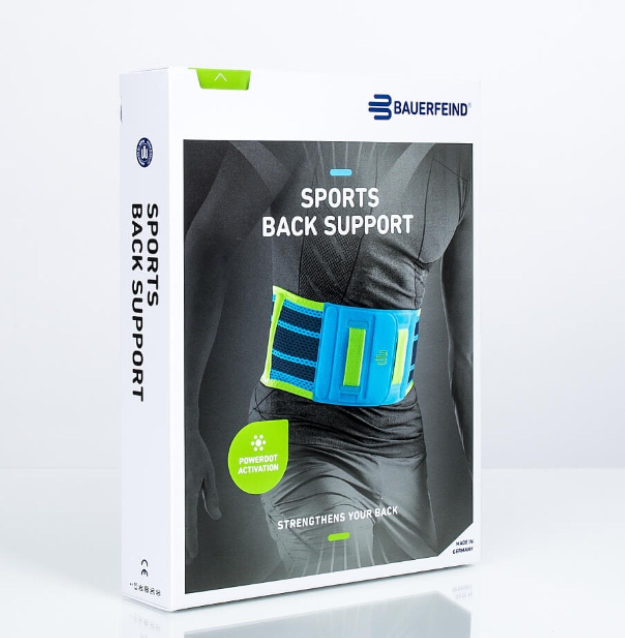 Verpackung des Bauerfeind Sports Rückenbandage
