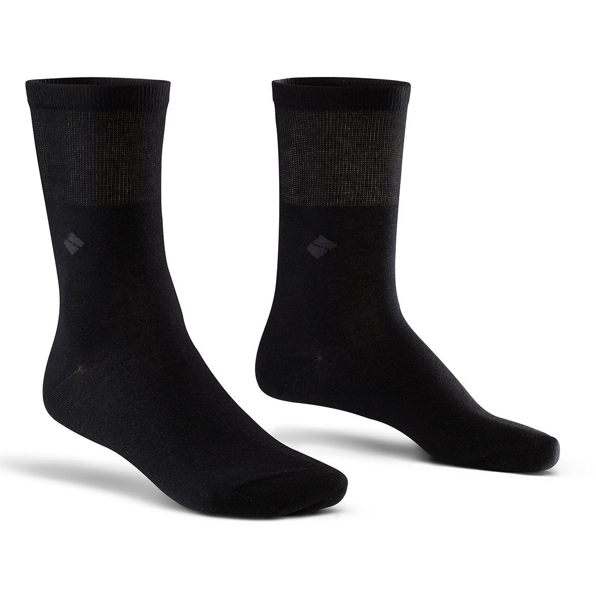 Bonnysilver Silbersocken - Diabetes Socken Schwarz zwei Socken