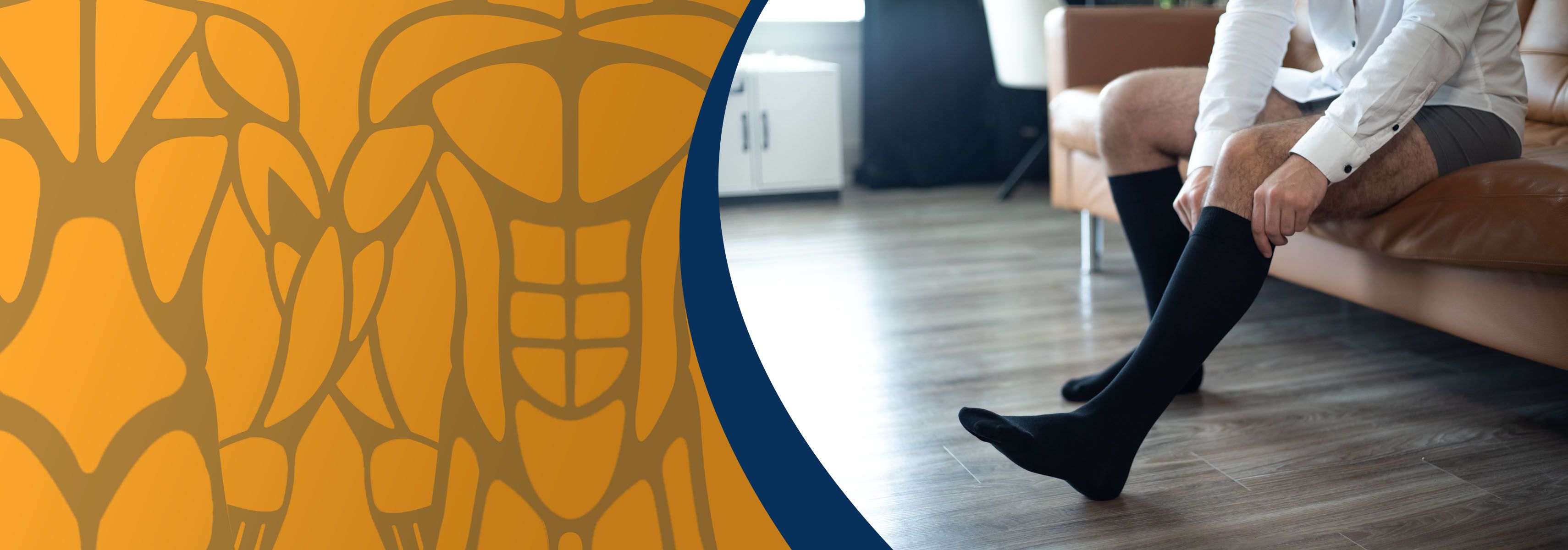 Washing compression stockings