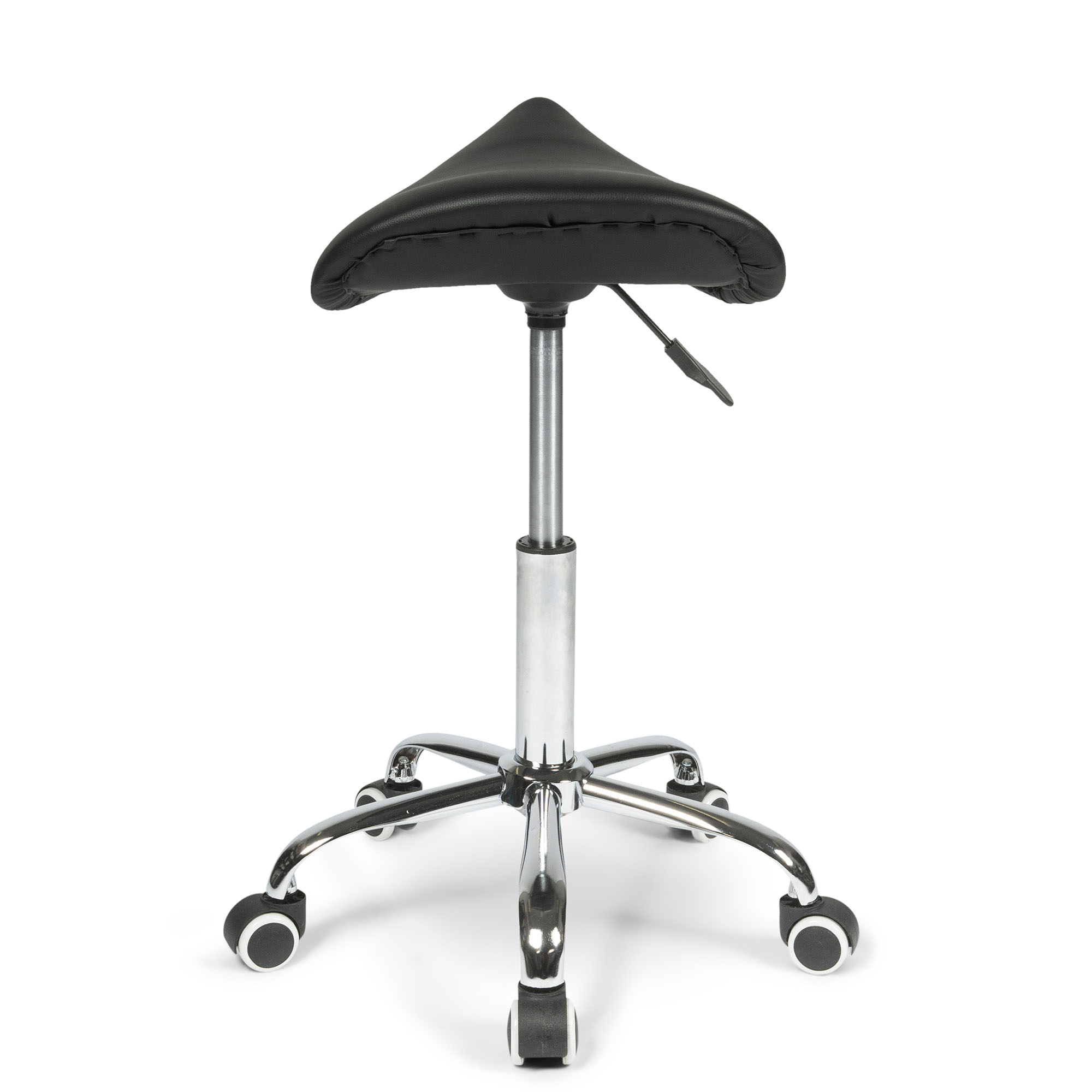 Back view of the Dunimed - Ergonomic Saddle Stool - Black