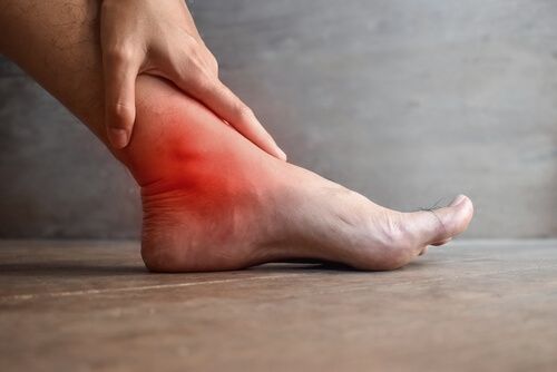 Rheumatoid arthritis in ankle