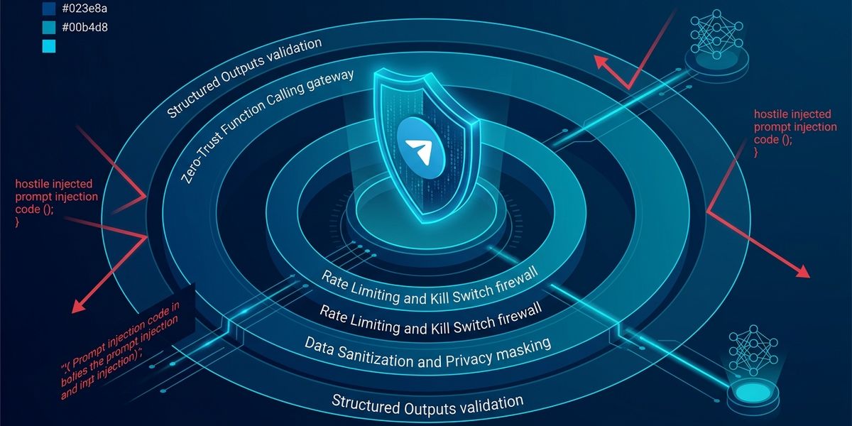 Как защитить Telegram-бота от взлома и утечки данных: 4 архитектурных правила для бизнеса, а не наивные промпты