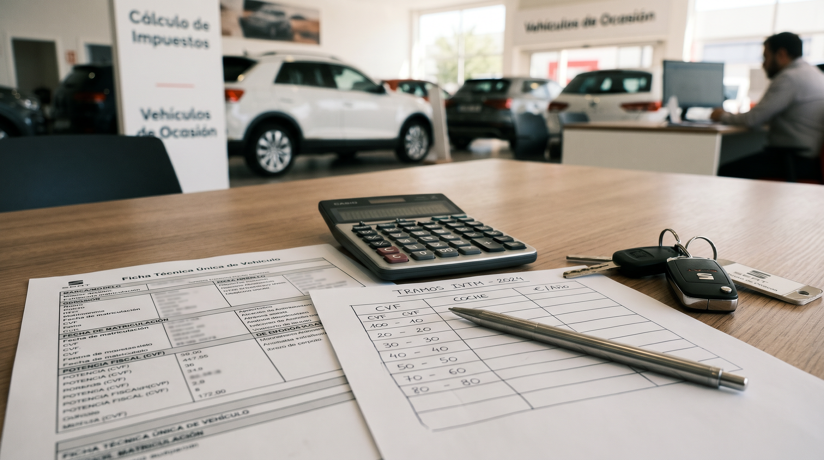 Cálculo del IVTM con ficha técnica y calculadora