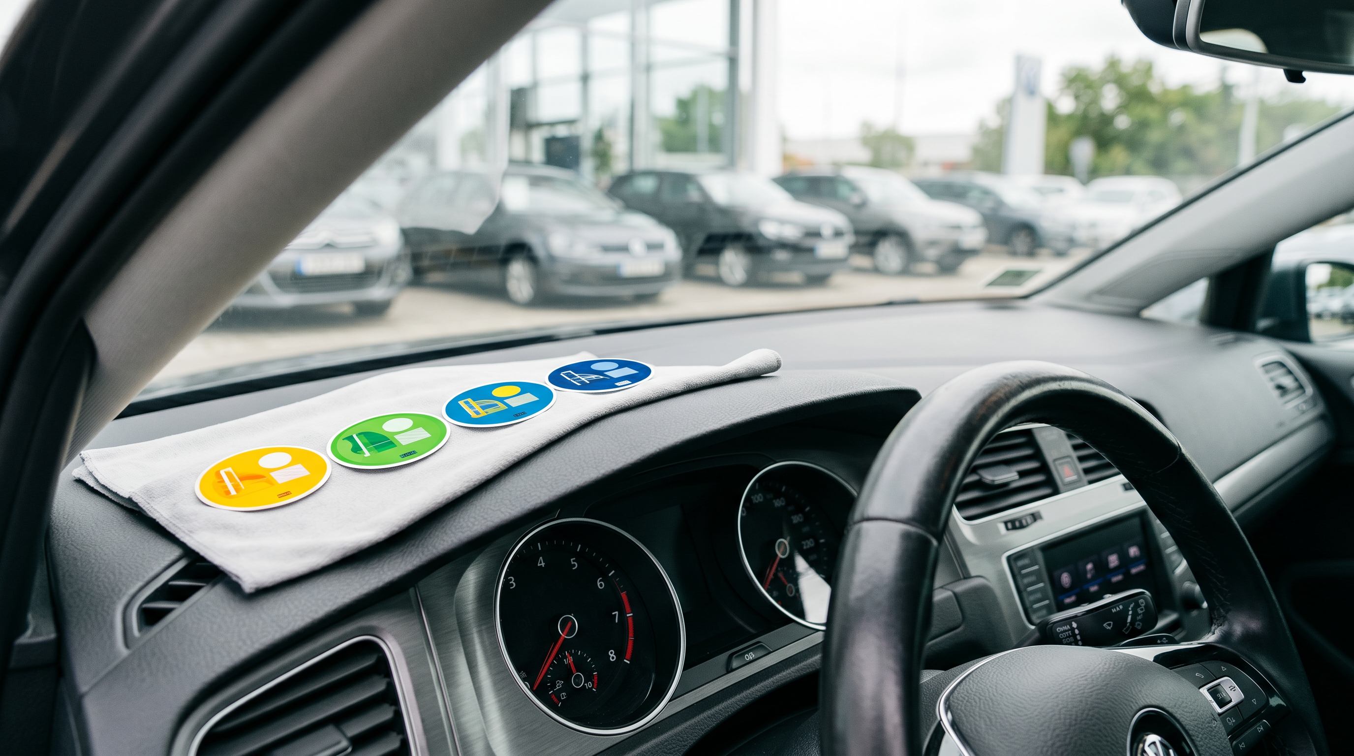 Distintivos ambientales de la DGT en coche usado