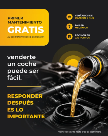 Primer mantenimiento gratis