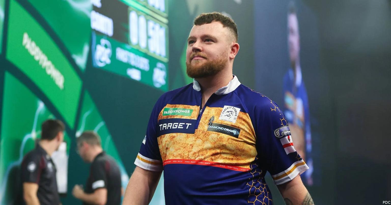 Josh Rock will be counting on some big support in Glasgow (Credit: PDC Darts)