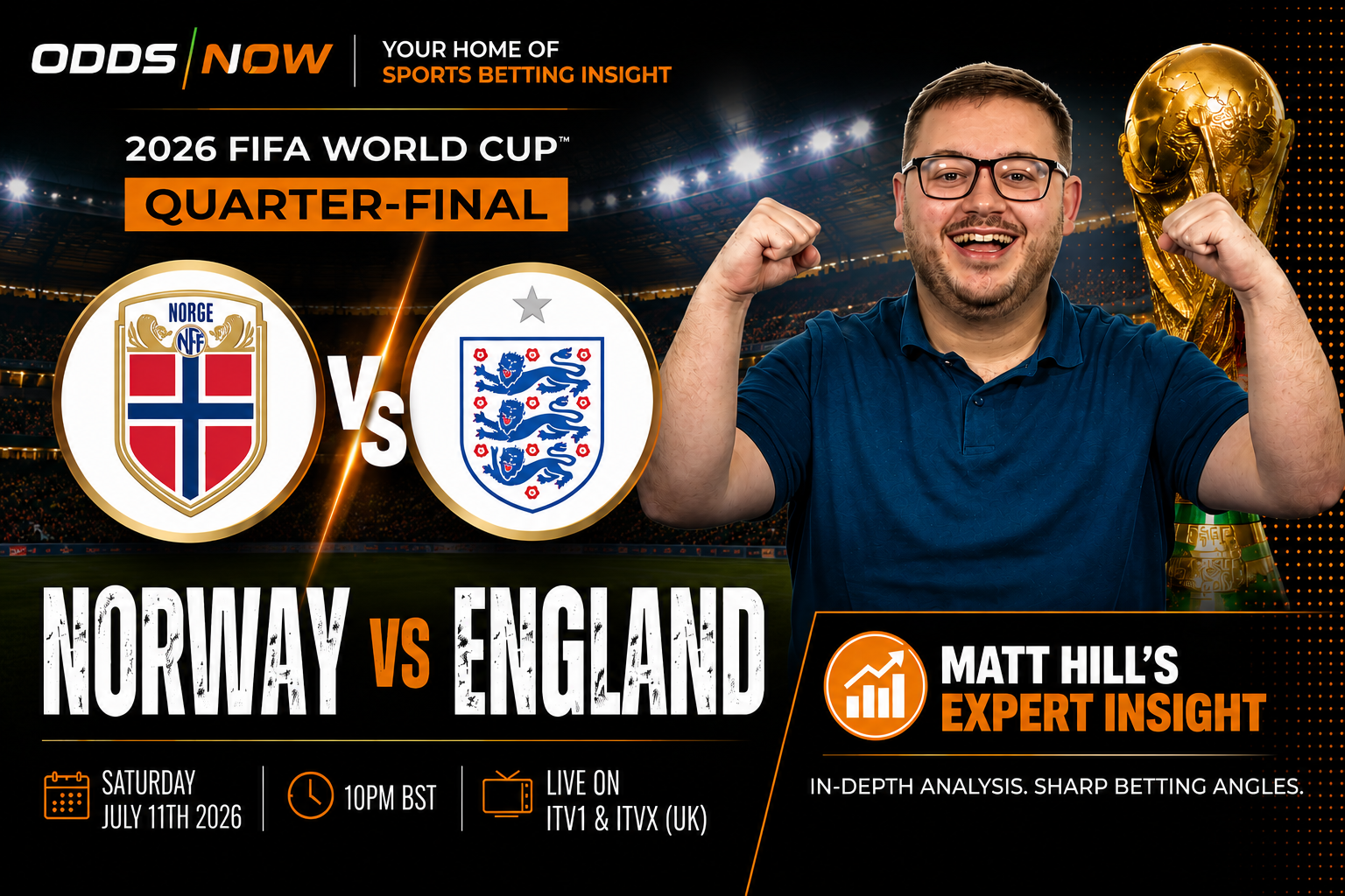 Norway vs England betting tips: Back Bellingham and Co to reach final four