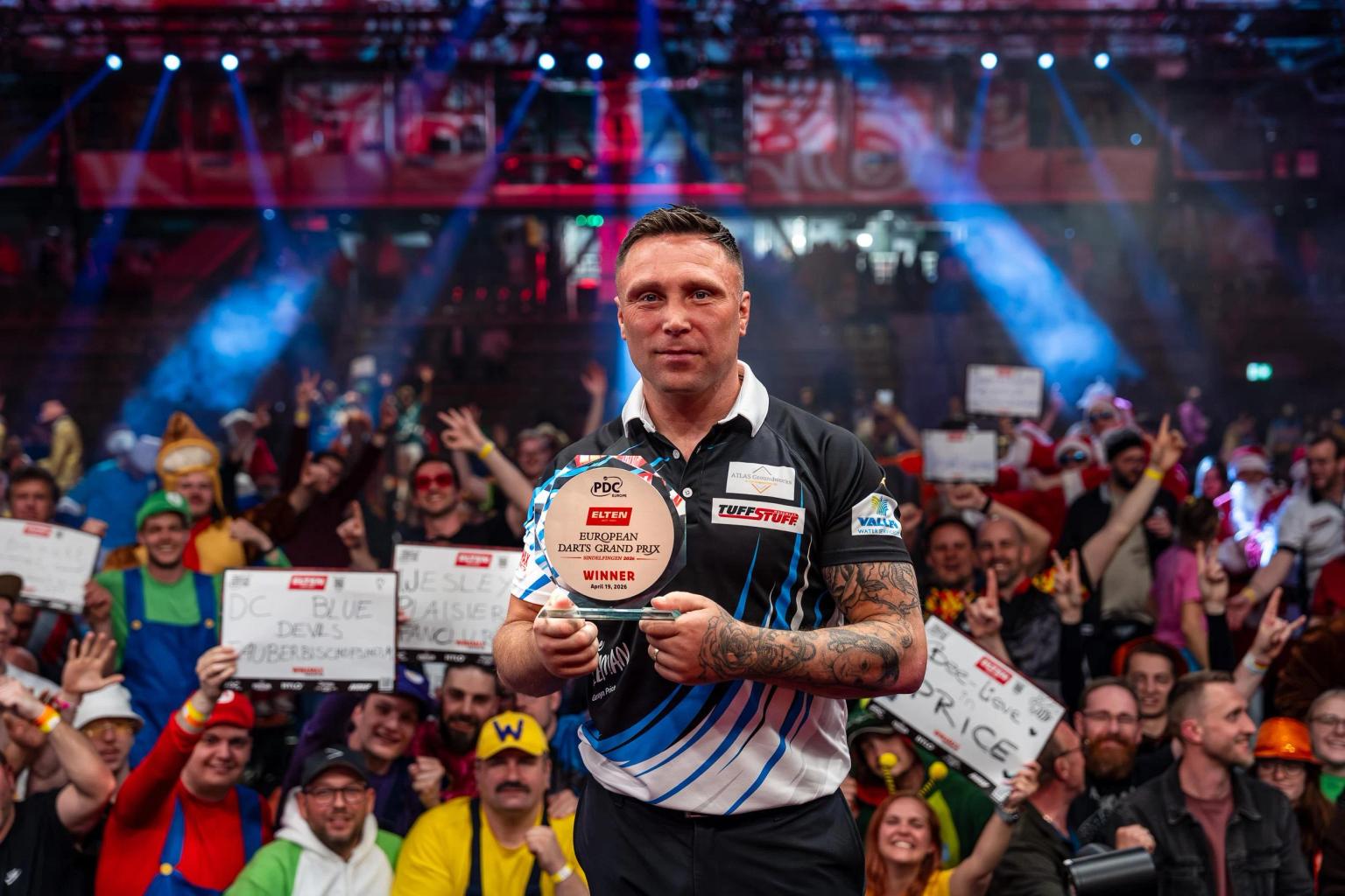Price lands second title of 2026 with European Darts Grand Prix win