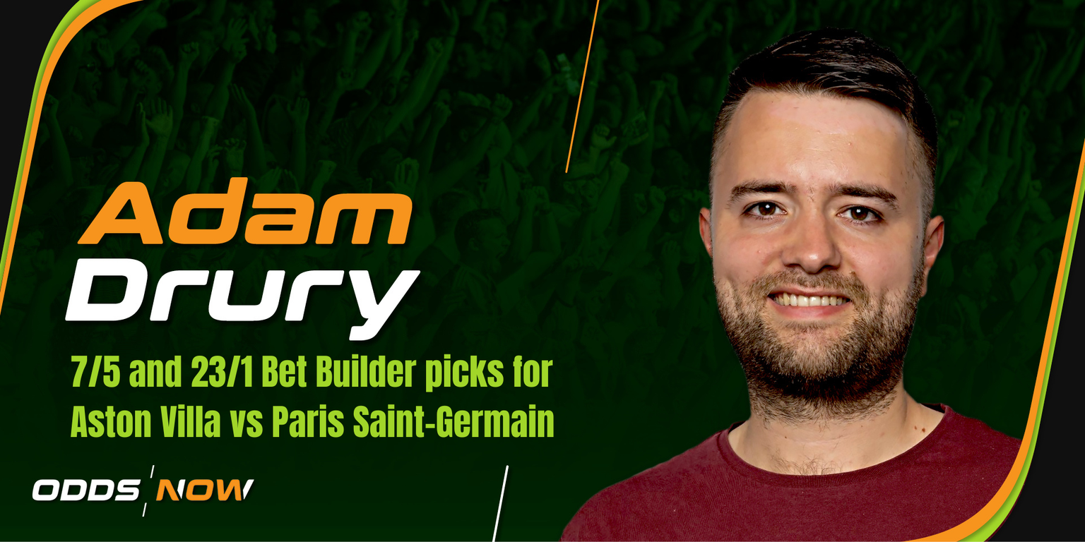 7/5 and 23/1 Bet Builder picks for Aston Villa vs PSG