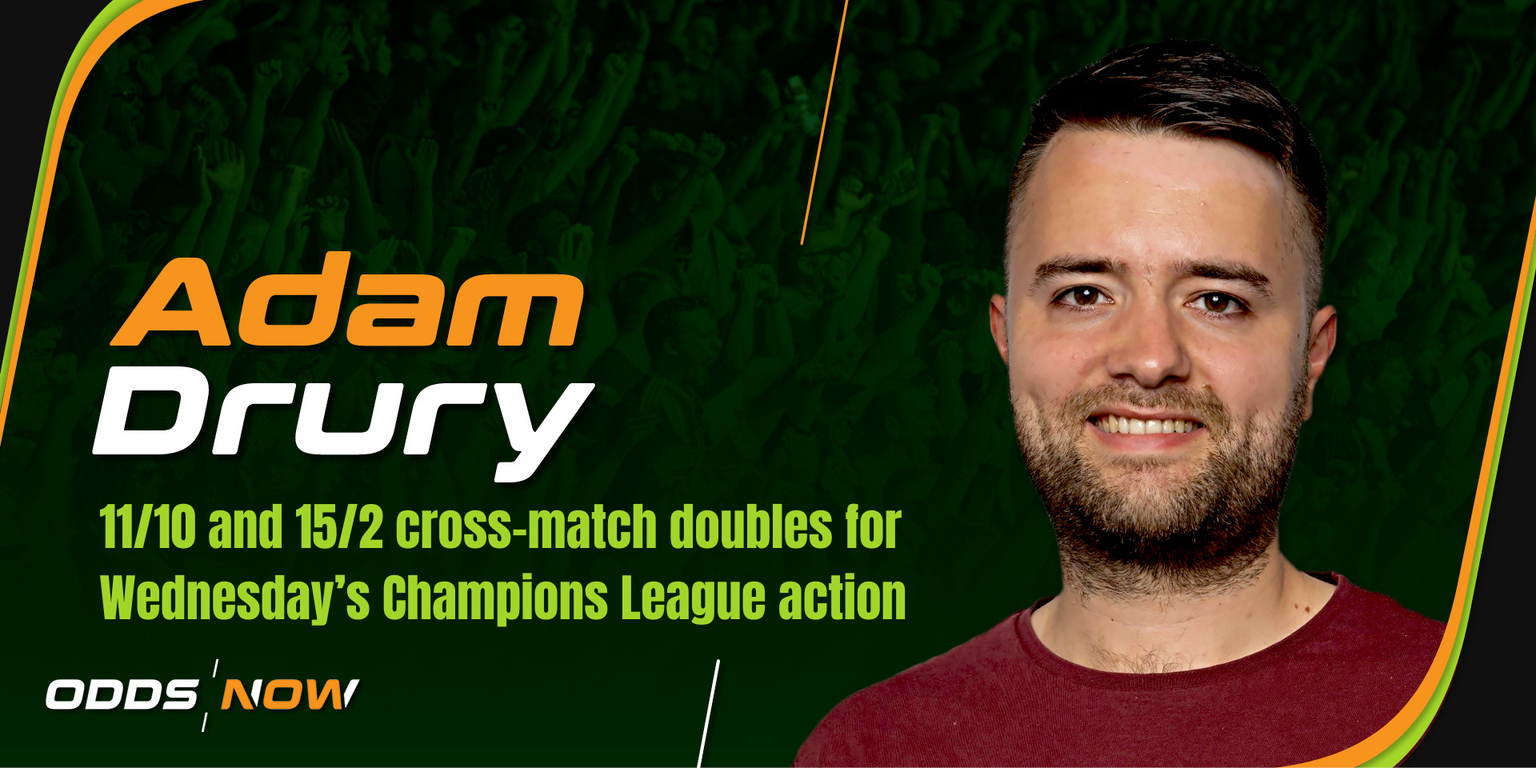 11/10 and 15/2 cross-match Champions League doubles for Wednesday night