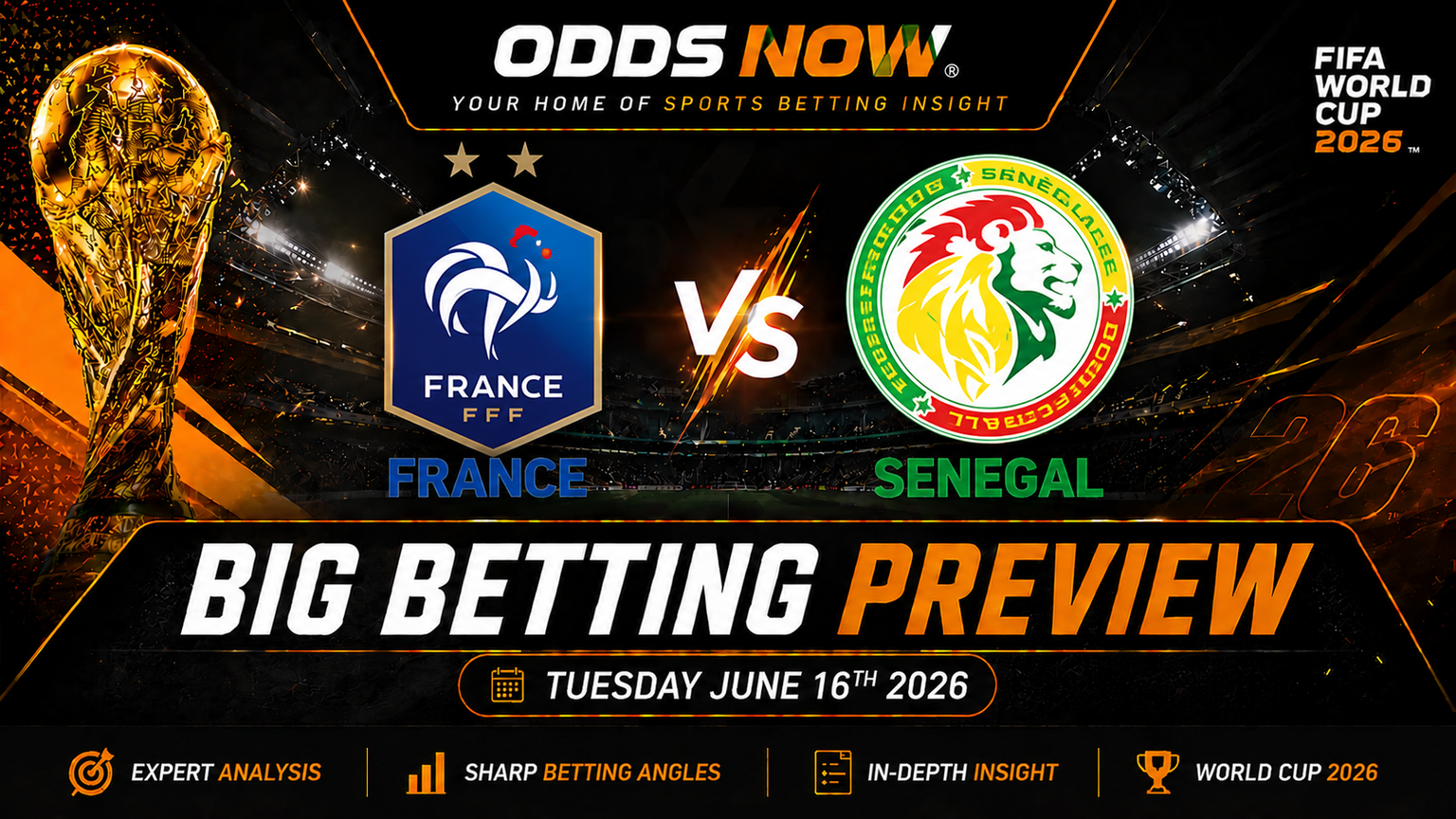 France face a tough opening assignment at the 2026 FIFA World Cup against Senegal