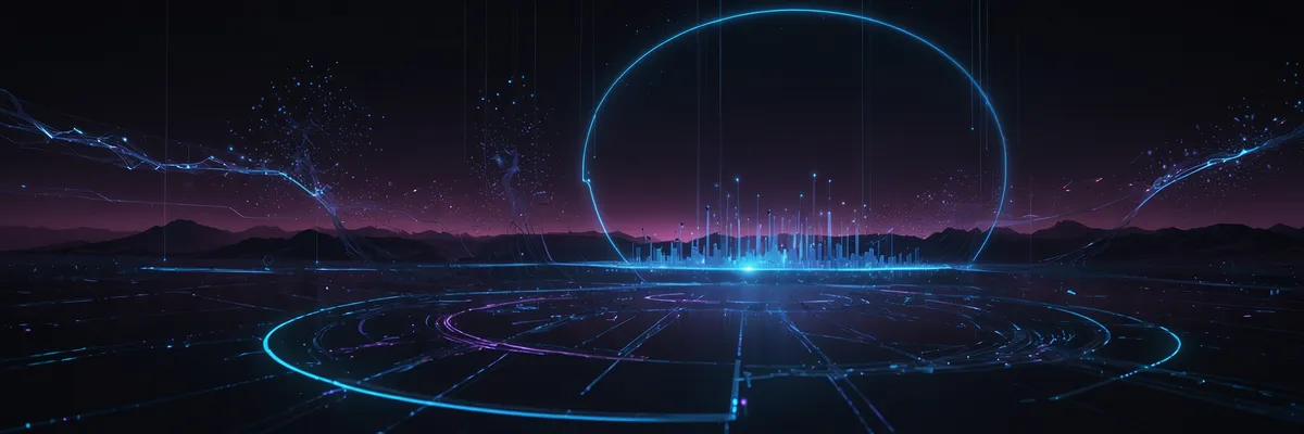 Okrągły diagram workflow Make.com z połączonymi modułami automatyzacji