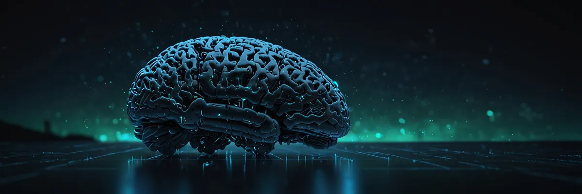 Cyfrowy mózg AI z siecią neuronową symbolizujący Answer Engine Optimization