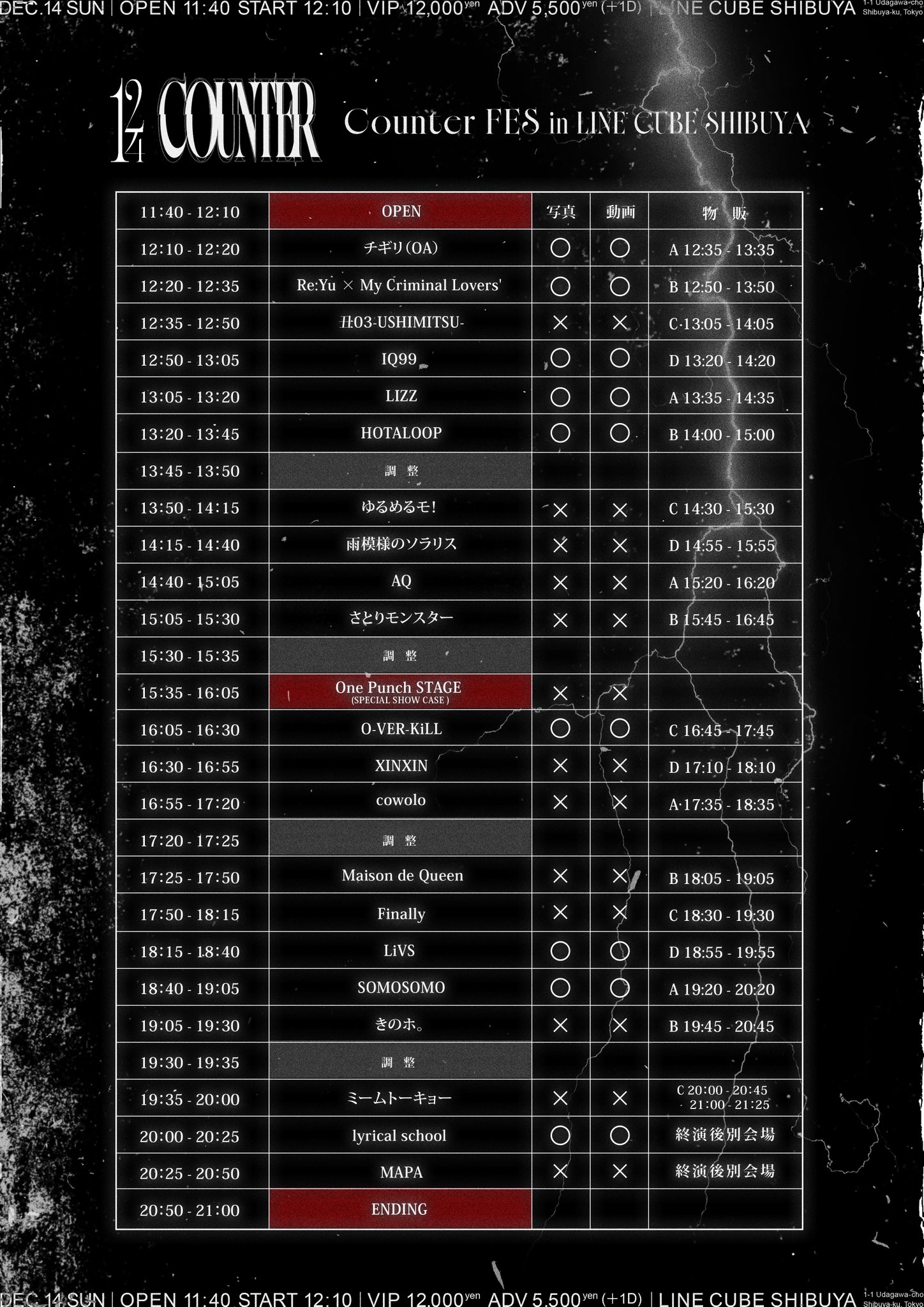 タイムテーブル