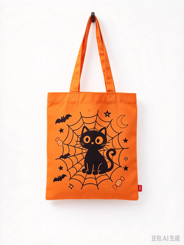 Canvas Halloween Tote Bag