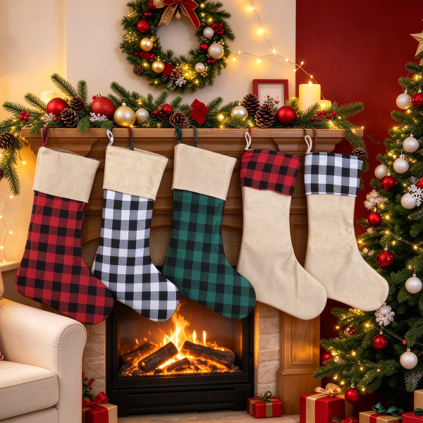 Buffalo Plaid Christmas Stocking