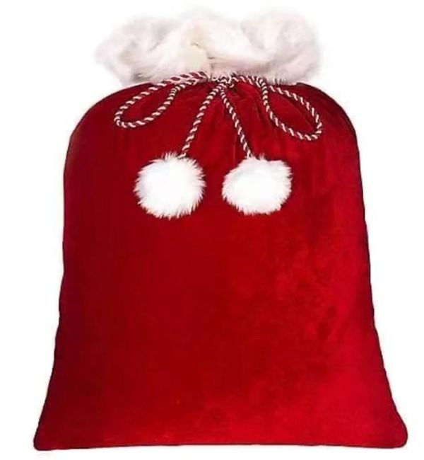 Velvet Santa Sack & Stocking