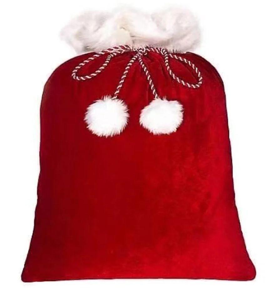 Velvet Santa Sack & Stocking