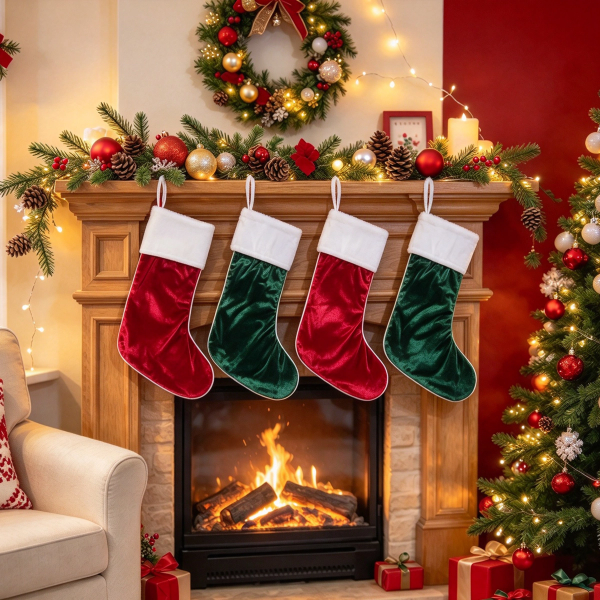 Velvet Christmas Stocking