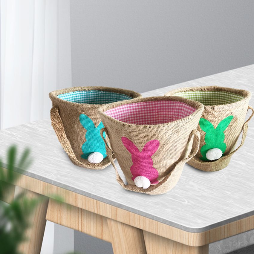 Burlap Easter Baskets