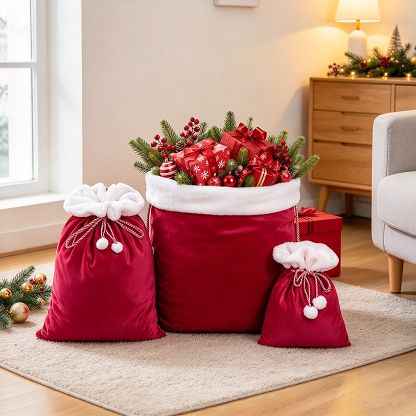 Custom Velvet Santa Sack